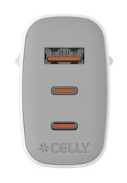 Celly UPTC1USB2USBC65 mobilladdare Smartphone