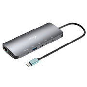 i-tec Metal C31NANOTRIPLEDOCKPD Kabel USB 3.2 Gen 1 (3.1 Gen 1) Type-C Grå