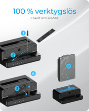ICY BOX IB-2914MSCL-C31 USB 3.2 Gen 2 (3.1 Gen 2) Type-C Svart