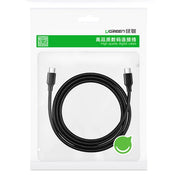 Ugreen US286 USB-kablar USB 2.0 3 m USB C 0,48 Gbit/s 60 W Svart