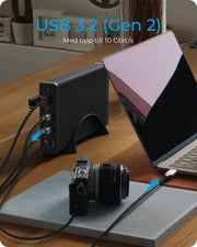 ICY BOX IB-382H-C31 HDD- / SSD kabinett Svart 2.5/3.5"