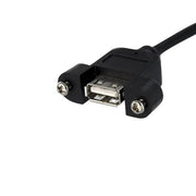 StarTech.com USBPNLAFHD3 USB-kablar 0,9 m Svart