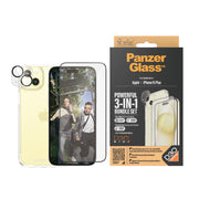 PanzerGlass 3-in-1 Bundle iPhone 15 Plus Genomskinligt skärmskydd Apple