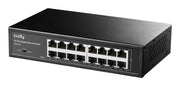 Cudy GS1016 nätverksswitchar Ohanterad Gigabit Ethernet (10/100/1000) Svart