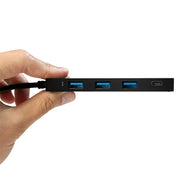 LogiLink UA0311 gränssnittshubbar USB 3.2 Gen 1 (3.1 Gen 1) Type-C 5000 Mbit/s Svart