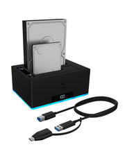 ICY BOX IB-127CL-U3 USB 3.2 Gen 1 (3.1 Gen 1) Type-B Svart