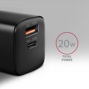 Axagon ACU-PQ20 wall charger QC3.0/AFC/FCP+ PD type-C 20 W
