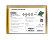 Conceptronic EMRICK09G nätverkskort/adapters Intern USB 3.2 Gen 2 (3.1 Gen 2)