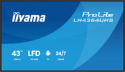 iiyama LH4364UHS-B1AG skyltställ Platt skärm för digital skyltning