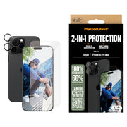 PanzerGlass 2-in-1 Bundle iPhone 16 Pro Max Genomskinligt skärmskydd Apple