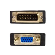 LogiLink AD0001 videokabeladapter VGA (D-Sub) DVI-I Svart