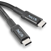 NGS KNOT 100W-2 USB-kablar USB 2.0 2 m USB C 0,48 Gbit/s Svart