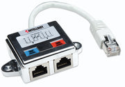 Intellinet 504195 kabelomvandlare (hane/hona) 2 x RJ45 RJ45 Silver