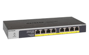 NETGEAR GS108LP Ohanterad Gigabit Ethernet (10/100/1000) Strömförsörjning via
