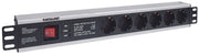 Intellinet 713962 grenuttag 6 AC-utgångar 1.5U Svart