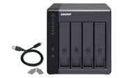 QNAP TR-004 Hölje för lagringsenheter HDD- / SSD kabinett Svart 2.5/3.5"