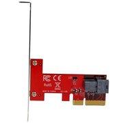 StarTech.com x4 PCI Express till SFF-8643-adapter för PCIe NVMe U.2-SSD