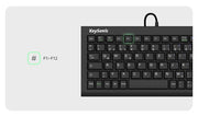 KeySonic ACK-3401U (UK) tangentbord Hem USB QWERTY Engelska (Storbritannien) Svart