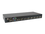 LevelOne KVM-3208 KVM-switchar Rackmontering Svart