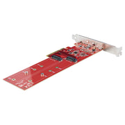 StarTech.com Dubbla M.2 PCIe SSD-adapterkort