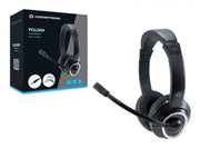 Conceptronic POLONA02BA hörlur och headset Kabel Huvudband Spela Svart