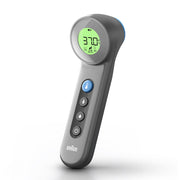 Braun BNT 400 BK Beröringsfri termometer Grå Panna Knappar