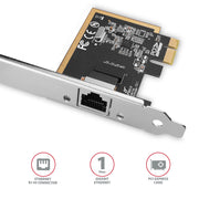 Axagon PCEE-GRF nätverkskort Intern Ethernet 1000 Mbit/s
