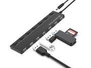 Conceptronic HUBBIES08BP gränssnittshubbar USB 2.0 480 Mbit/s Svart
