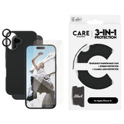 PanzerGlass CARE by 3-in-1 Bundle iPhone 16 Genomskinligt skärmskydd Apple