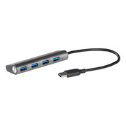 i-tec Metal U3HUB448 gränssnittshubbar USB 3.2 Gen 1 (3.1 Gen 1) Type-A 5000 Mbit/s