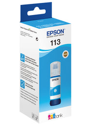 Epson 113 EcoTank Pigment Cyan ink bottle - Bläckstråleskrivare