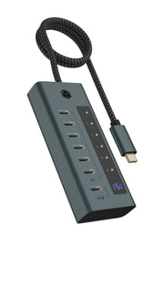ICY BOX IB-HUB1457-C31 USB 3.2 Gen 1 (3.1 Gen 1) Type-C 10000 Mbit/s Blå
