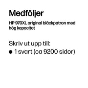 HP 970XL original bläckpatron med hög kapacitet