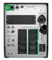 APC SMT1000IC strömskydd (UPS) Linjeinteraktiv 1 kVA 700 W 8 AC-utgångar