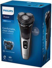 Philips 3000 series Shaver S3143/00 Elektrisk rakapparat för våt- och torrakning