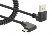 Manhattan 356220 USB-kablar 1 m USB A USB C Svart