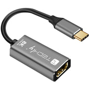 Techly IADAP-USBC-HDMI8 USB-grafikadapter 7680 x 4320 pixlar Svart