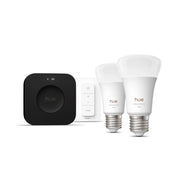 Philips Hue White och Color Ambiance Startpaket: 2 st E27 smarta ljuskällor + Dimmer