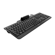 CHERRY SECURE BOARD 1.0 tangentbord Kontor USB QWERTZ tyska Svart