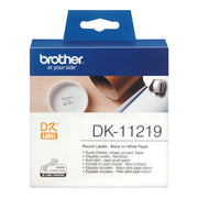 Brother DK-11219 utskriftsbara etiketter Vit