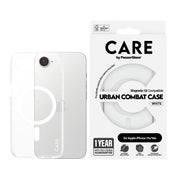 PanzerGlass CARE by Urban Combat Case Transparent w. White Qi Compatible iPhone 17e