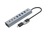 Conceptronic HUBBIES20GP gränssnittshubbar USB 3.2 Gen 1 (3.1 Gen 1) Type-C 5000