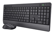 Trust TKM-45 tangentbord Mus inkluderad Hem / Kontor RF Trådlös QWERTY Nordic Svart