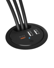 ICY BOX IB-HUB1407 Universal Svart AC Snabb laddning inomhus