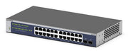 NETGEAR GS724T hanterad L2+/L3 Gigabit Ethernet (10/100/1000) 1U Blå