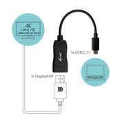 i-tec C31DP60HZP videokabeladapter 0,15 m USB-C 3.1 DisplayPort Svart