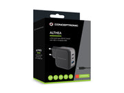 Conceptronic ALTHEA17B mobilladdare Universal Svart AC Snabb laddning inomhus