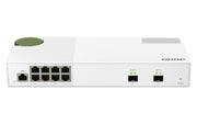 QNAP QSW-M2108-2S nätverksswitchar hanterad L2 2.5G Ethernet (100/1000/2500) Grå
