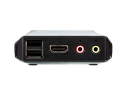 ATEN 2-portars USB 4K KVM-switch med HDMI-kabel och fjärrportsväljare