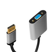 LogiLink CDA0109 kabelomvandlare (hane/hona) DisplayPort VGA Svart